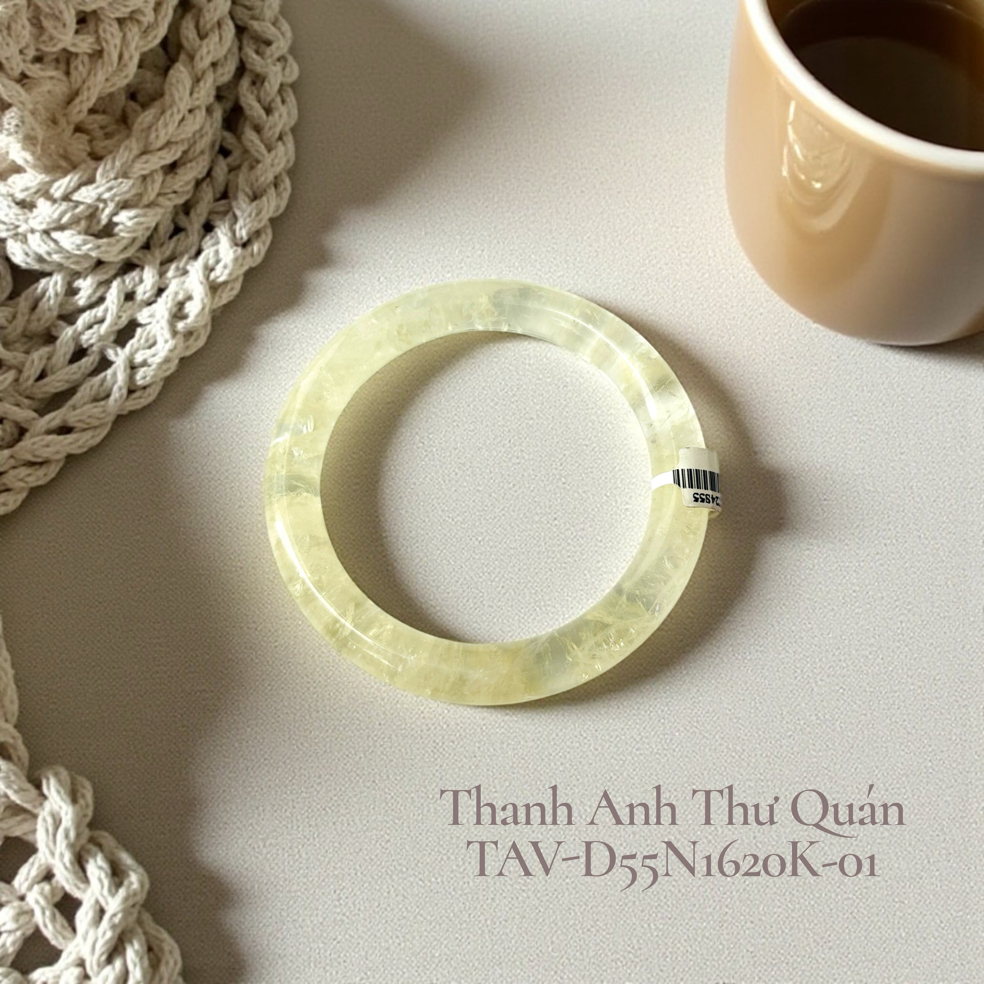 Thạch Anh Vàng Vòng Tay Bản Đũa - Ni 55 - TAV-D55N1620K-01