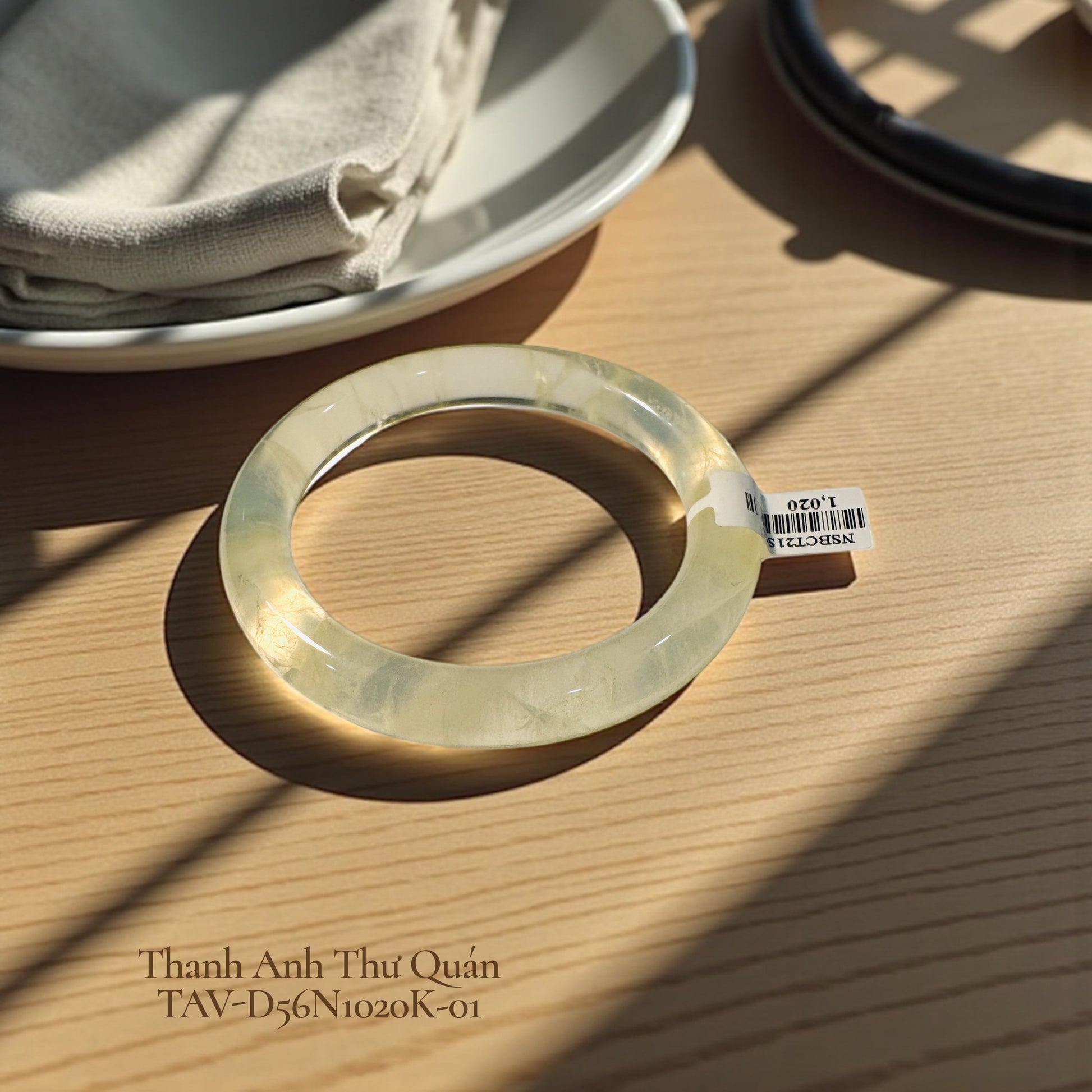 Thạch Anh Vàng Vòng Tay Bản Đũa - Ni 56 - TAV-D56N1020K-01