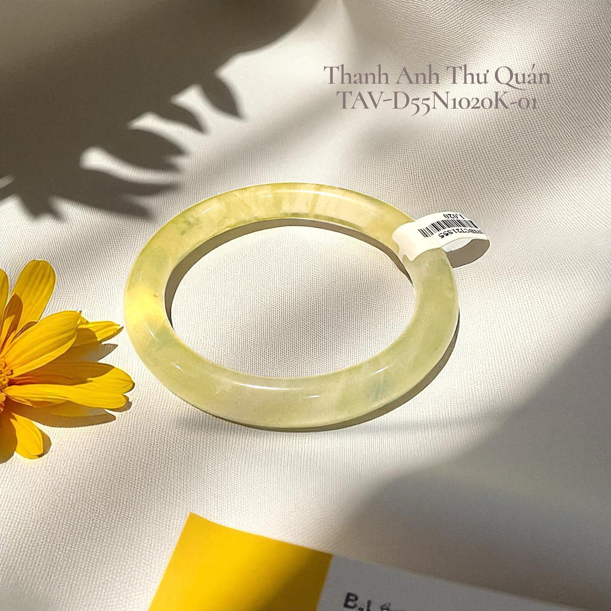 Thạch Anh Vàng Vòng Tay Bản Đũa - Ni 55 - TAV-D55N1020K-01