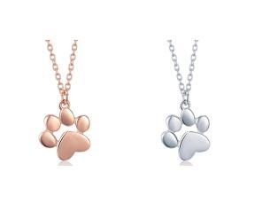 Footprint Paw Cat Dog Necklace
