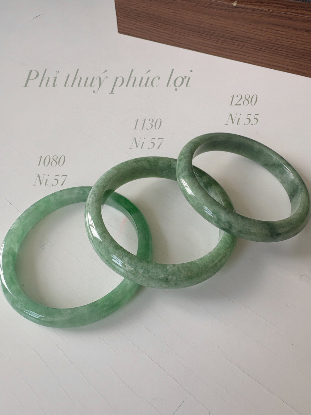 Cẩm Thạch Xanh Bông Xanh Dầu Đủ Ni - Jadeite Jade (Type B)