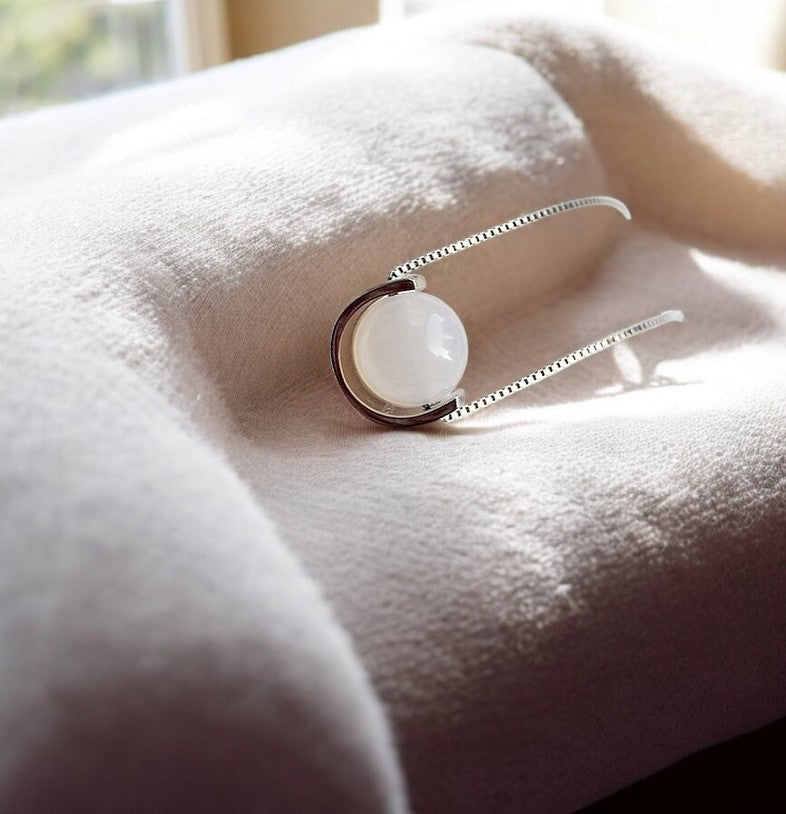 [Pre-order] Dây Chuyền Đá Mặt Trăng 10 ly - 10mm Moonstones Lucky Gemstones Necklace