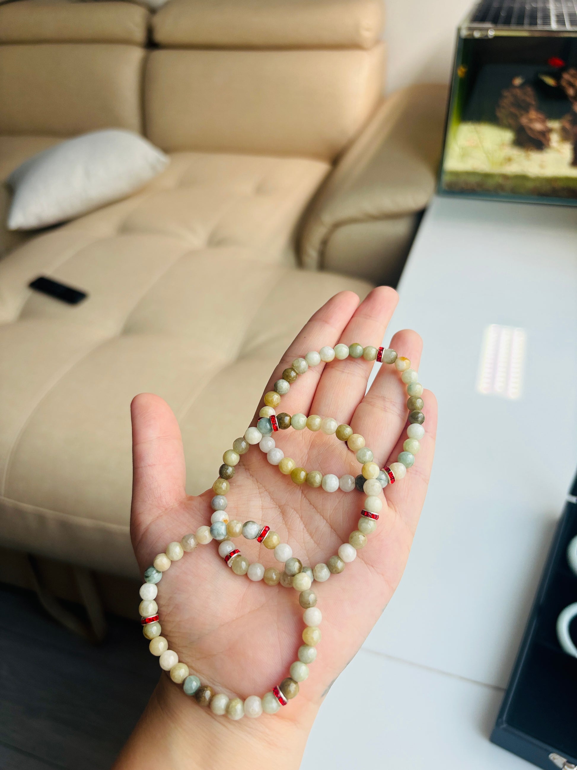 Phỉ Thúy Chuỗi Tay Đa Sắc - 5 ly