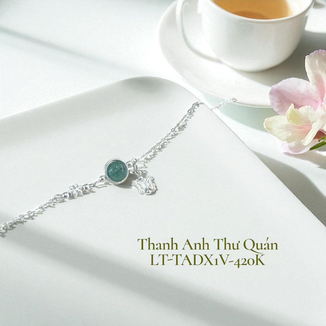 [Pre-order] Lắc Tay Bạc S925 Thạch Anh 1 Viên - LT-1V-420K