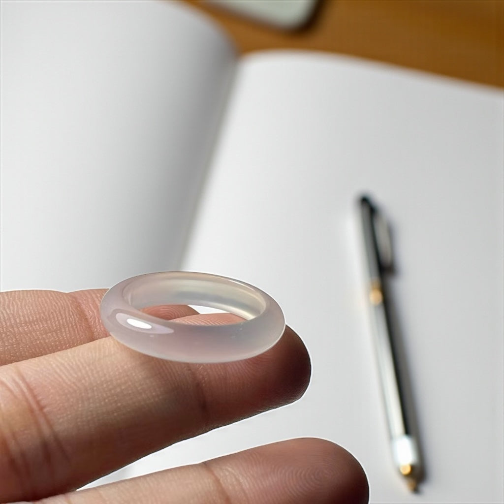 Nhẫn Mã Não Bạch Nguyệt Quang - Moonlight Agate Ring