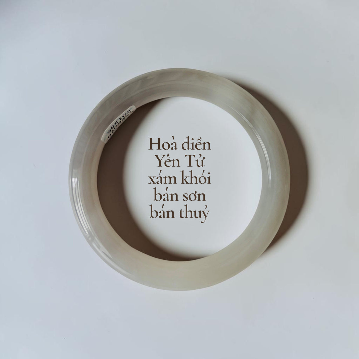 Hòa Điền Yên Tử Xám Khói - YenTu Hetian jade in smoky gray “half mountain, half water” tones