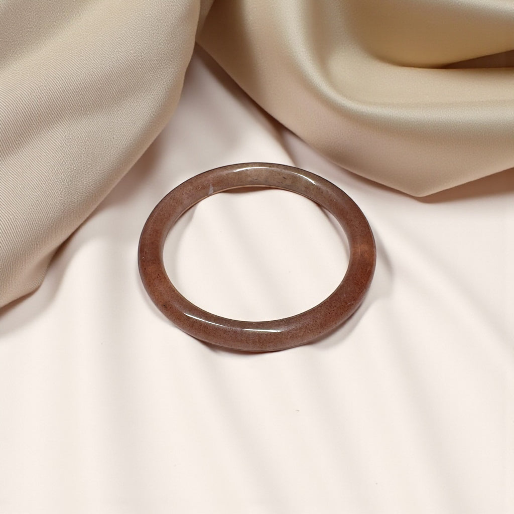 Thạch Anh Dâu Tây Vòng Tay Bản Đũa - Ni 54